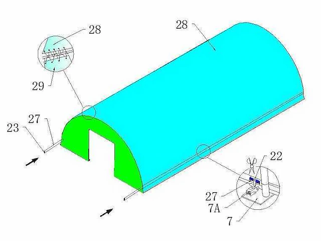 2025 - easygoing - (24x12,20x6,10 meter) - garage tent / opslag shelter 408020r - afbeelding 18 van  23