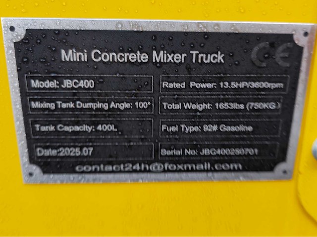 2025 - sdlool - jbc400 - betonmolen - afbeelding 9 van  18