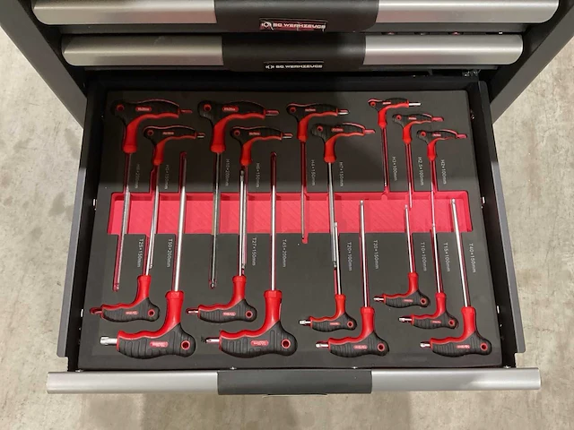 2025 - sg werkzeuge 7 laden 266 pc’s blacklist gereedschapswagen gevuld - afbeelding 20 van  22