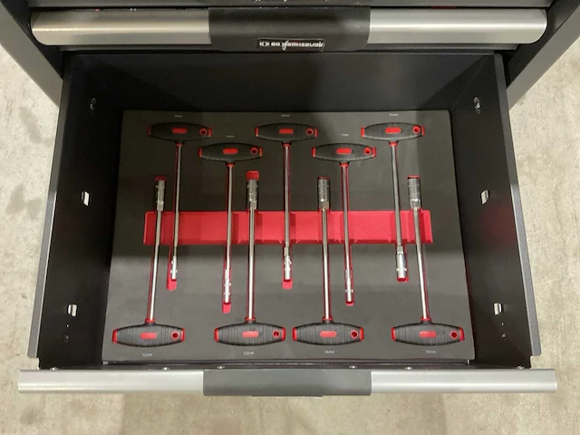 2025 - sg werkzeuge 7 laden 266 pc’s blacklist gereedschapswagen gevuld - afbeelding 22 van  22