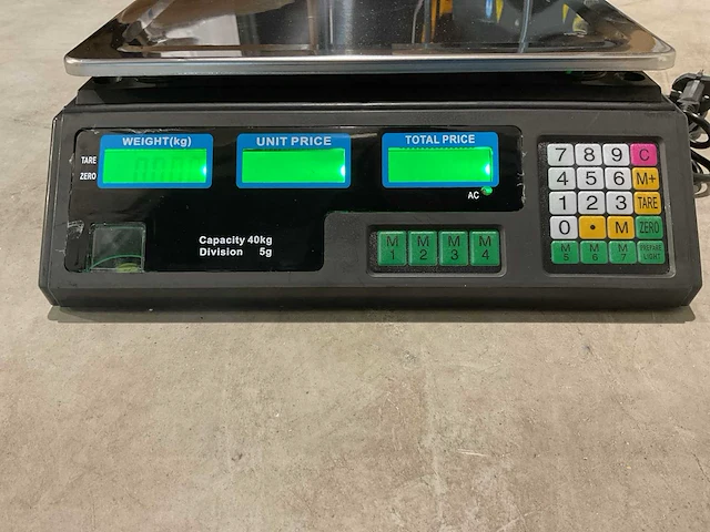 2025 acs digitale prijs weegschaal max 40kg - afbeelding 3 van  17