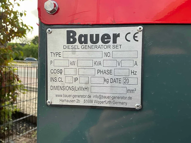 2025 bauer gfs-24 stroomgenerator - afbeelding 15 van  16