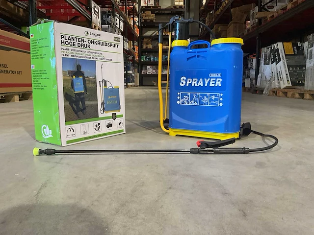 2025 benson garden planten-onkruidspuit hoge druk 16 liter 009477 tuin bewatering - afbeelding 1 van  16