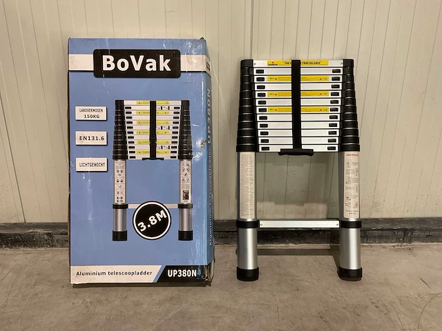 2025 bovak aluminium telescoopladder up380n - afbeelding 8 van  39