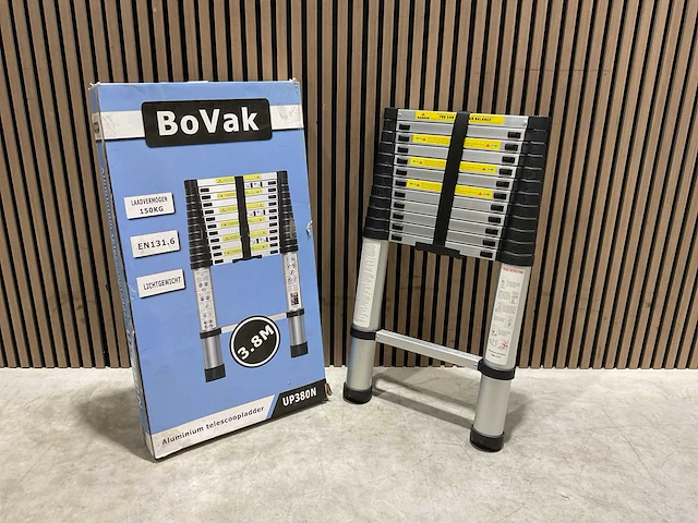 2025 bovak aluminium telescoopladder up380n - afbeelding 22 van  39