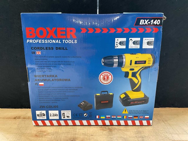 2025 boxer bx-140 accu schroefmachine - afbeelding 4 van  6