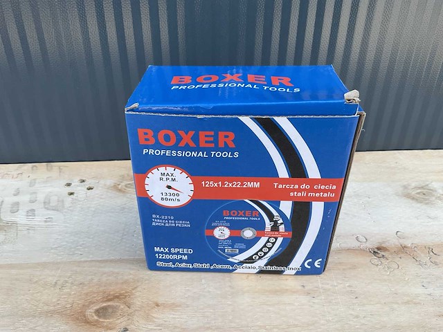 2025 boxer bx-2210 50 stuks staal / rvs slijpschijf - afbeelding 3 van  4