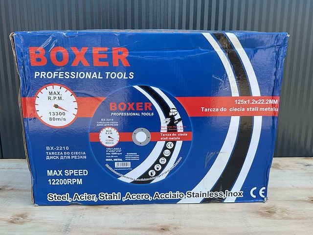 2025 boxer bx-2210 500 stuks staal / rvs slijpschijf - afbeelding 1 van  4