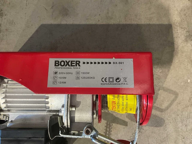 2025 boxer bx-561 250kg elektrische kettingtakel - afbeelding 4 van  16