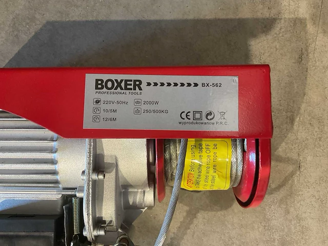 2025 boxer bx-562 500kg elektrische kettingtakel - afbeelding 5 van  14