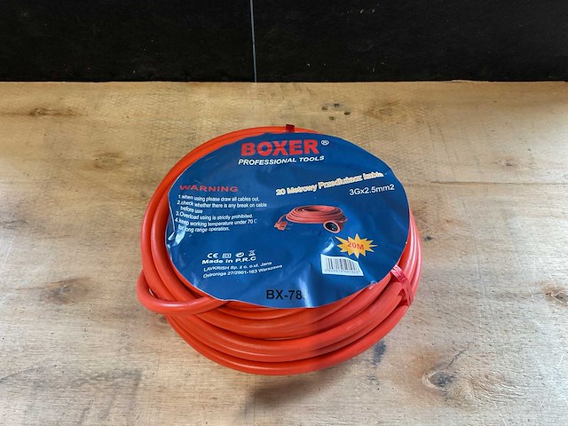 2025 boxer bx-785 20 meter verlengkabelsnoer - afbeelding 1 van  3