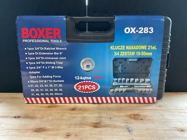 2025 boxer ox-283 21 delig doppenset 6 kant - afbeelding 3 van  5