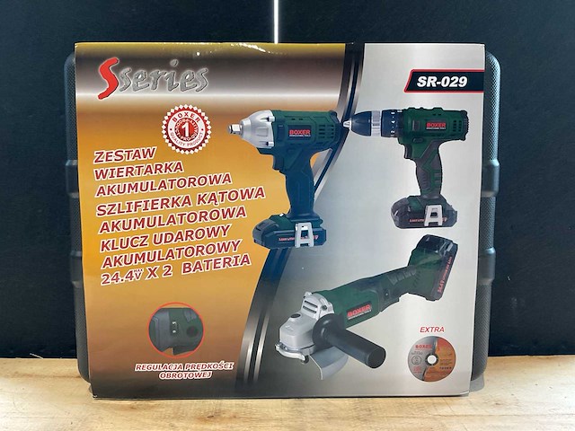 2025 boxer sr-029 accu gereedschapsset - afbeelding 1 van  5
