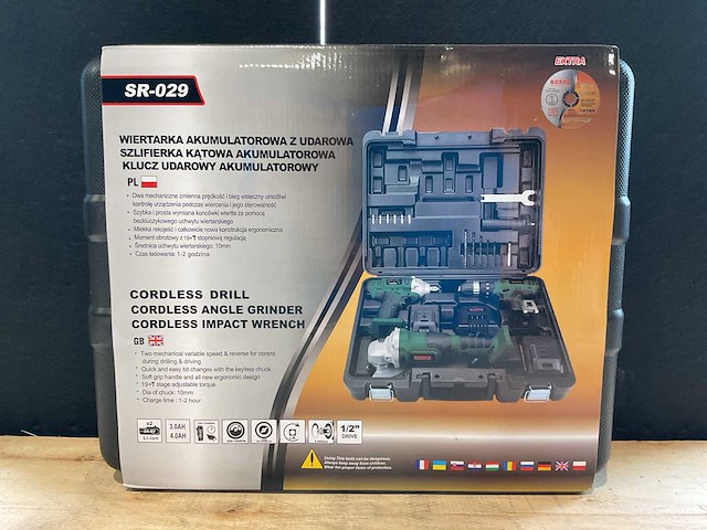 2025 boxer sr-029 accu gereedschapsset - afbeelding 4 van  5