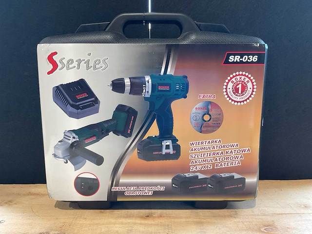 2025 boxer sr-036 accu gereedschapsset - afbeelding 1 van  4