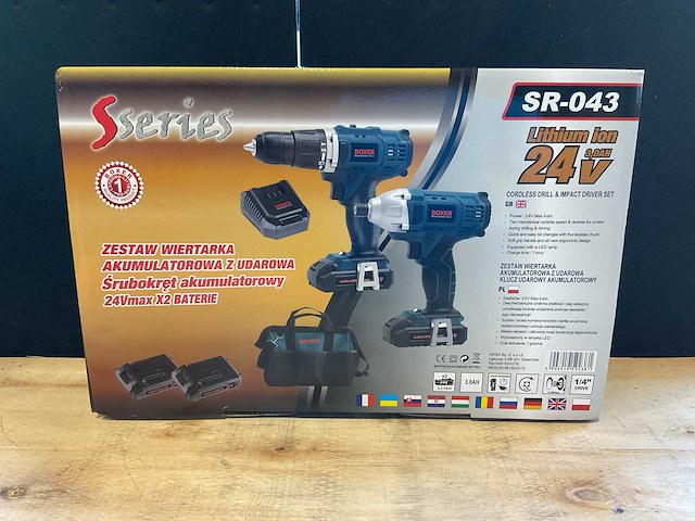 2025 boxer sr-043 accu gereedschapsset - afbeelding 1 van  2