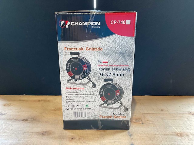 2025 champion cp-740 verlengkabelhaspels en -snoer - afbeelding 3 van  5