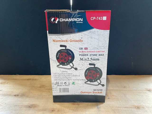 2025 champion cp-744 verlengkabelhaspels en -snoer - afbeelding 5 van  5
