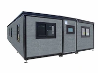 2025 compleet deluxe 12x6 meter mobiele woonunit met 3 slaapkamers en keuken 72m3 - afbeelding 9 van  16