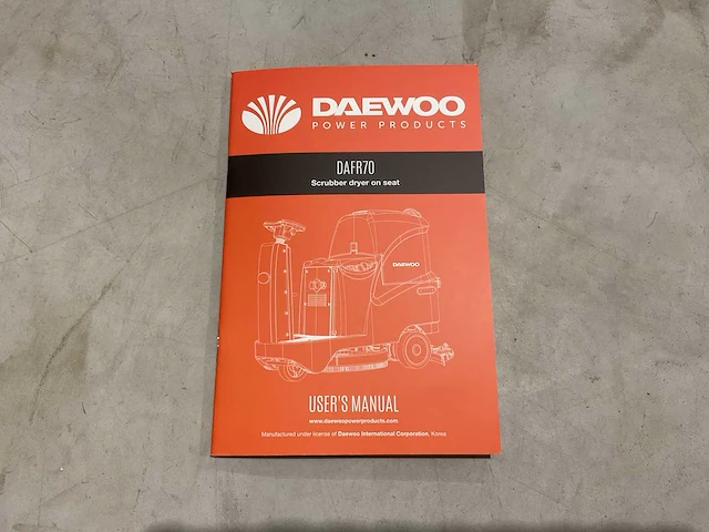 2025 daewoo dafr70 vloerreiniger - afbeelding 10 van  35
