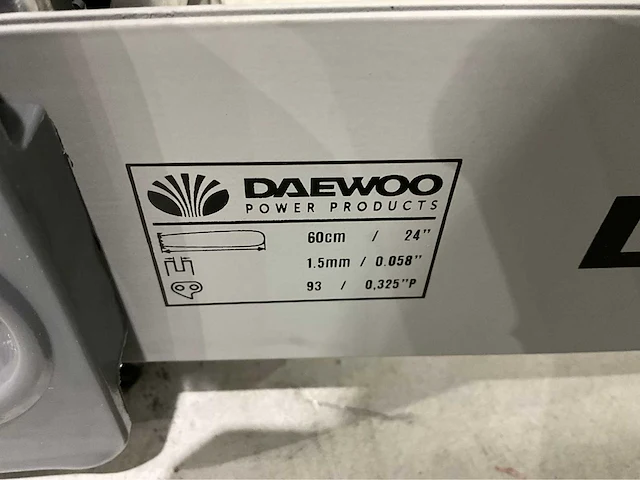 2025 daewoo dcs6524 kettingzaag - afbeelding 2 van  12