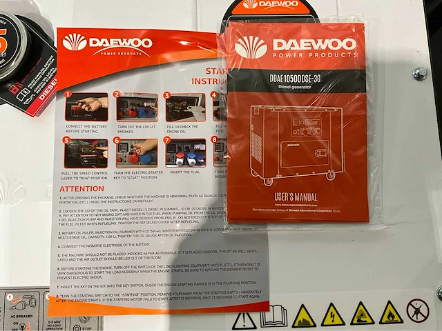 2025 daewoo ddae10500-3g diesel noodstroomaggregaat - afbeelding 11 van  23