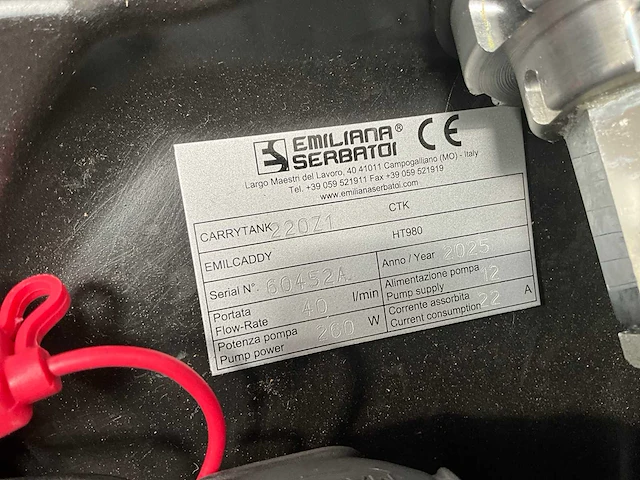 2025 emiliana serbatoi carrytank 220z1 opslagtank - afbeelding 9 van  9