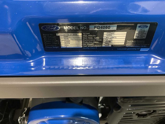 2025 ford fg4050 v2 stroomgenerator - afbeelding 16 van  21