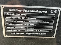2025 giyi wlm63 skid steer 4-wiel maaidek - afbeelding 8 van  8