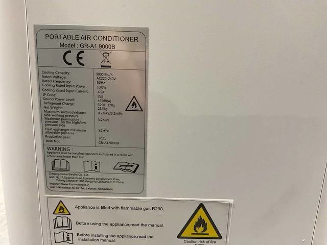 2025 green air gr-a1.9000b airconditioning - afbeelding 8 van  16