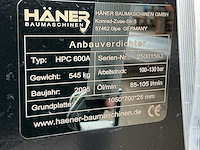 2025 haner hpc600a hydraulische compactor - afbeelding 9 van  9