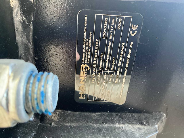 2025 häner hx300a sloophamer - afbeelding 2 van  10