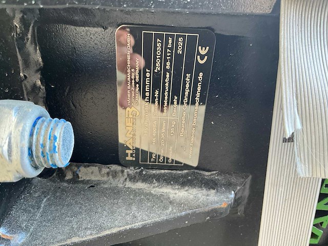 2025 häner hx400sa sloophamer - afbeelding 2 van  10