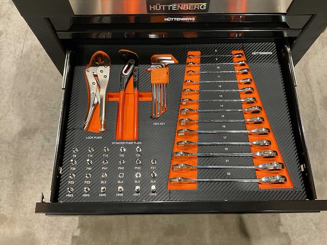 2025 huttenberg 4 la titan vault pro oranje gereedschapkist - afbeelding 8 van  16