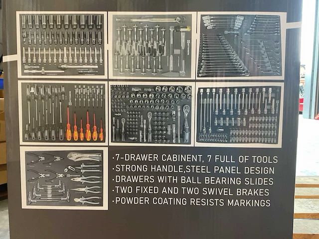 2025 huttenberg 7 lade titanvault pro gereedschapswagen - afbeelding 13 van  21