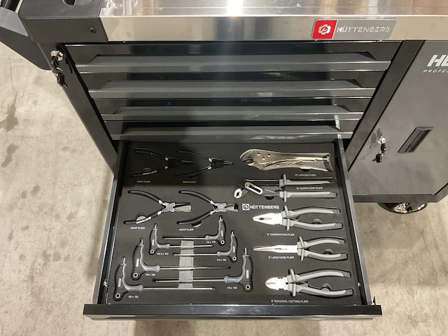 2025 huttenberg 7 lade titanvault pro gereedschapswagen - afbeelding 19 van  21