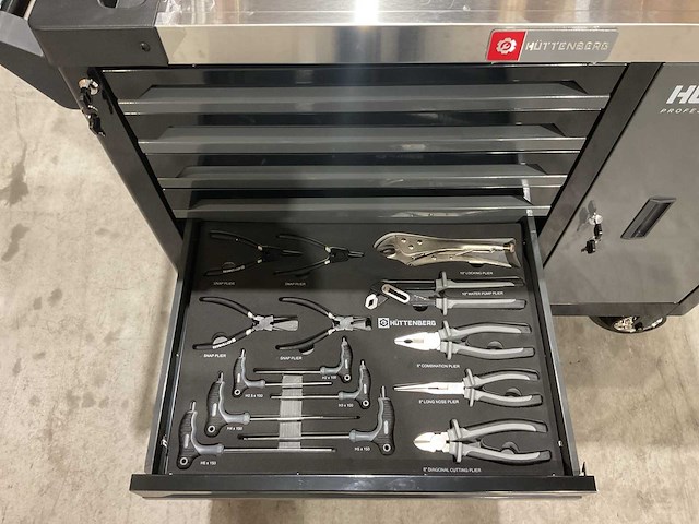 2025 huttenberg 7 lade titanvault pro gereedschapswagen - afbeelding 19 van  21