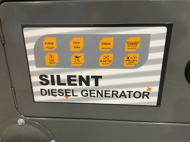 2025 huttenberg diesel h8500d stroomgenerator - afbeelding 5 van  20