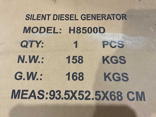 2025 huttenberg diesel h8500d stroomgenerator - afbeelding 9 van  20