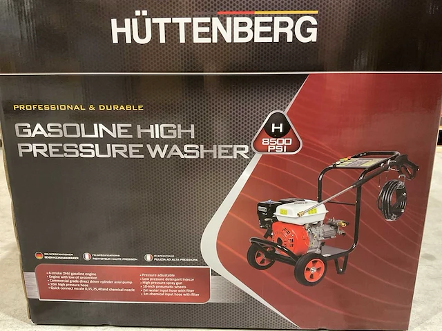 2025 huttenberg h8500psi hogedrukreiniger - afbeelding 10 van  17