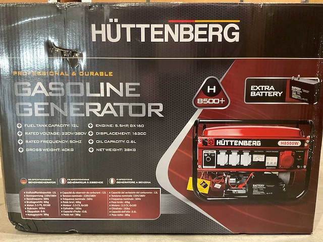 2025 huttenberg h8500w met accu stroomgenerator - afbeelding 10 van  20
