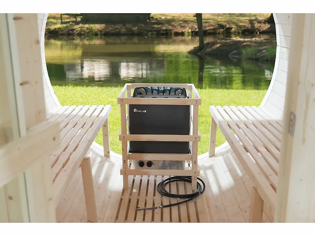 2025 intorelax panorama glas sh1824 - 240 cm barrel sauna - afbeelding 6 van  9