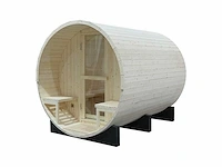 2025 intorelax panorama glas sh1824 - 240 cm barrel sauna - afbeelding 3 van  9