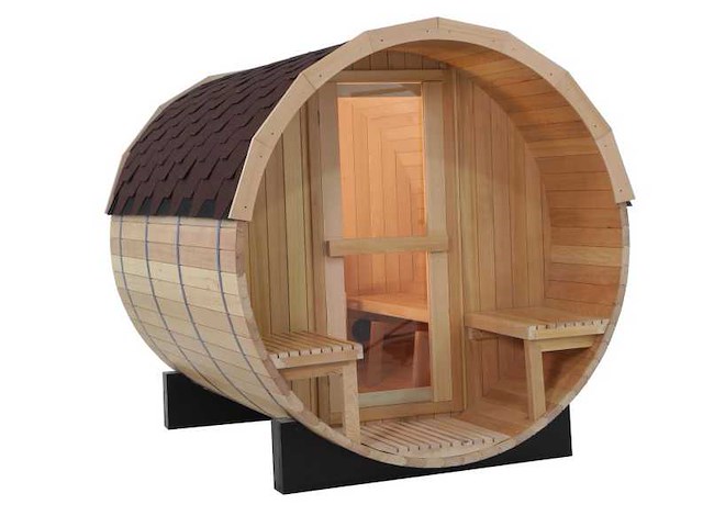 2025 intorelax sh1824 - 240 cm barrel sauna - afbeelding 1 van  11