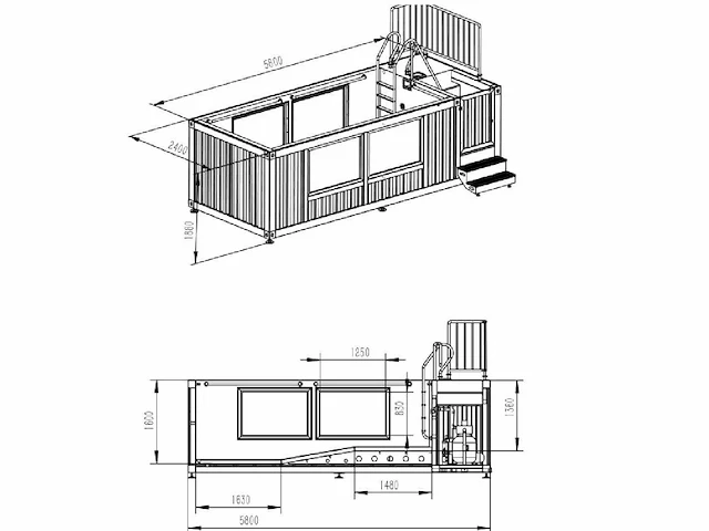 2025 intorelax spa zwart/wit 580x240x180 cm zwembad - afbeelding 5 van  15