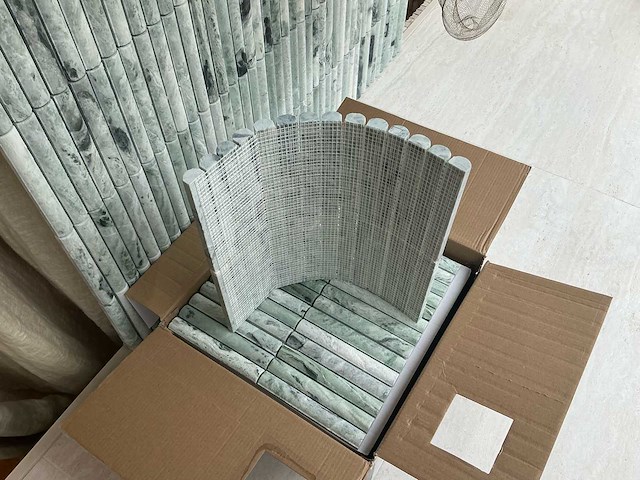 2025 jade green marmer natuursteenproduct 75m2 - afbeelding 6 van  9