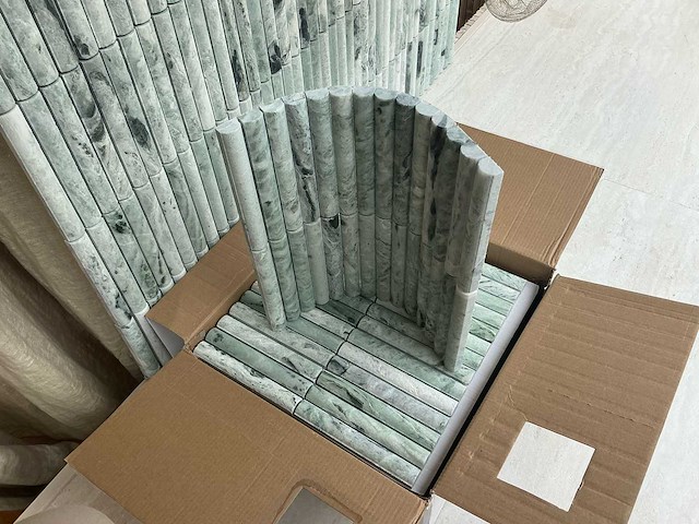 2025 jade green marmer natuursteenproduct 75m2 - afbeelding 7 van  9