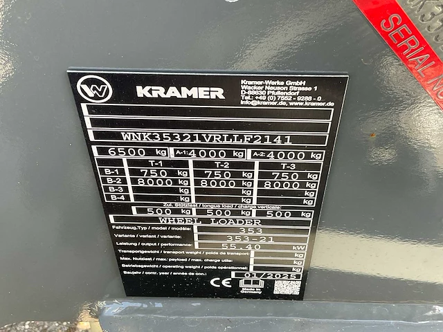 2025 kramer kl33.5l wiellader - afbeelding 24 van  30