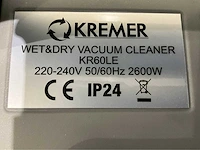 2025 kremer kr60l-3 grijs industriële stofzuiger nat/droog - afbeelding 12 van  12