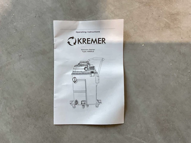 2025 kremer kr60le industriële stofzuiger - afbeelding 8 van  16